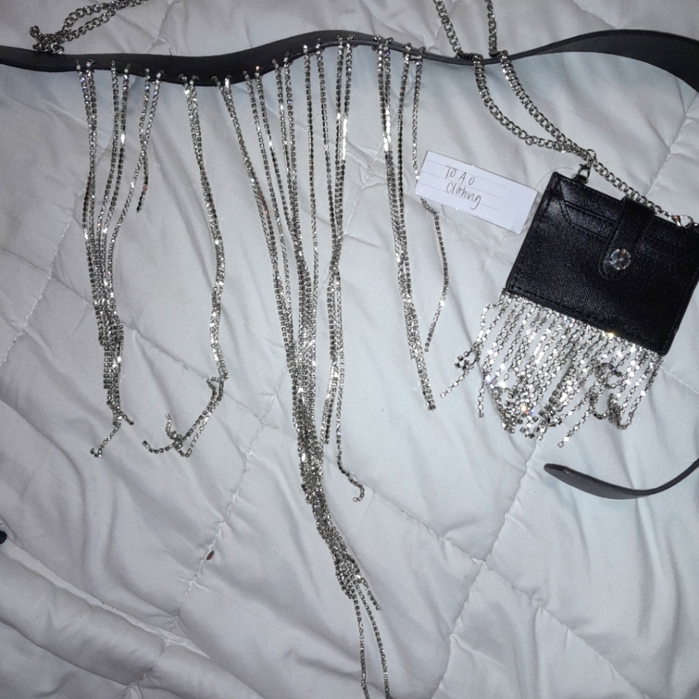 Diamond Fringe Wallet and Belt